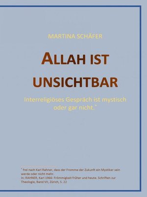 cover image of Allah ist unsichtbar